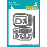 Lawn Fawn Build-A-Drink Mason Jar Add-On Dies (LF3378)
