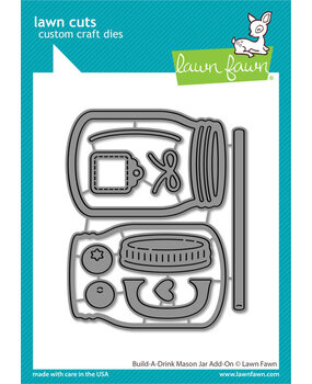 Lawn Fawn Build-A-Drink Mason Jar Add-On Dies (LF3378) Lawn Fawn Build-A-Drink Mason Jar Add-On Dies (LF3378)