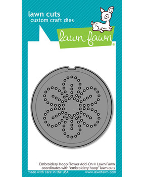 Lawn Fawn Embroidery Hoop Flower Add-On Dies (LF3379) Lawn Fawn Embroidery Hoop Flower Add-On Dies (LF3379)