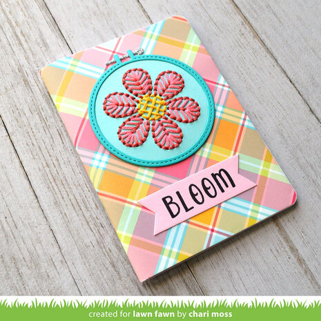 Lawn Fawn Embroidery Hoop Flower Add-On Dies (LF3379) Lawn Fawn Embroidery Hoop Flower Add-On Dies (LF3379)