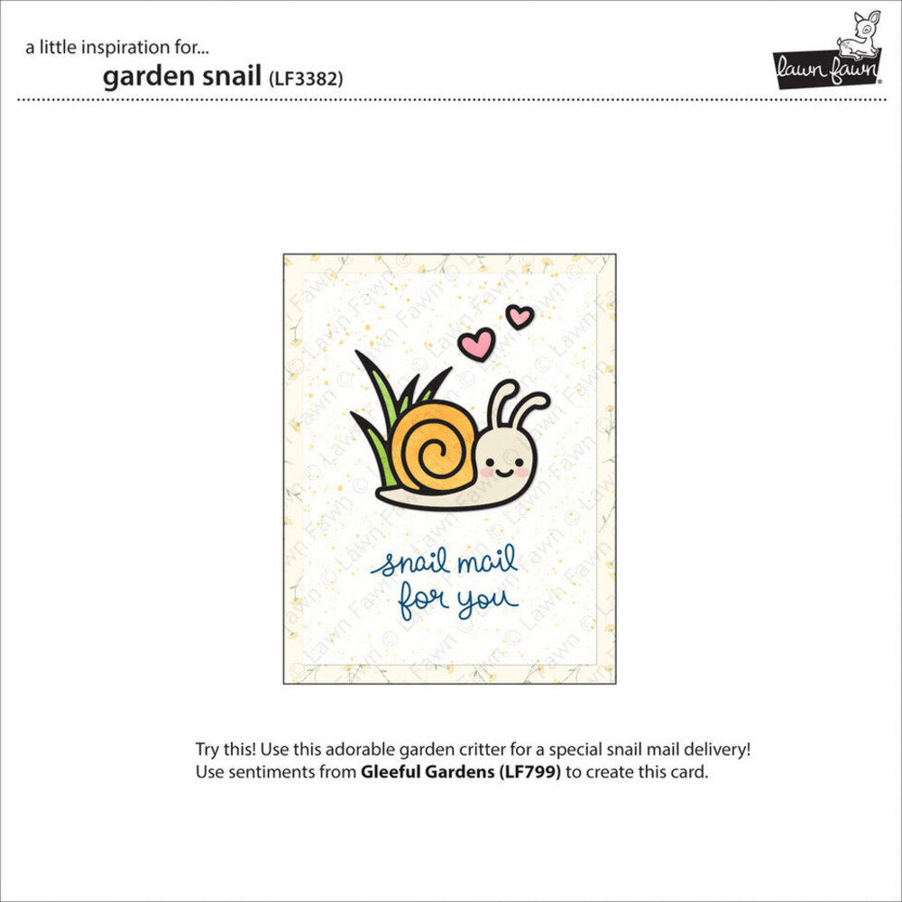 Lawn Fawn Garden Snail Dies (LF3382) Lawn Fawn Garden Snail Dies (LF3382)