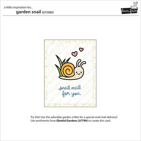 Lawn Fawn Garden Snail Dies (LF3382) Lawn Fawn Garden Snail Dies (LF3382)