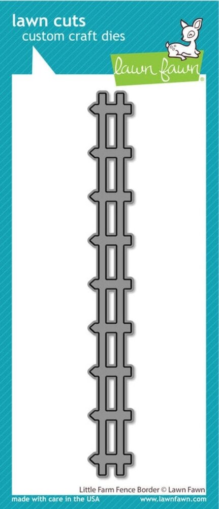 Lawn Fawn Little Farm Fence Border Dies (LF3383) Lawn Fawn Little Farm Fence Border Dies (LF3383)