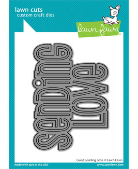 Lawn Fawn Giant Sending Love Dies (LF3385)