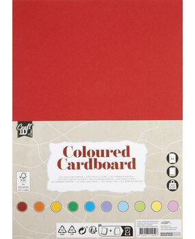 Craft ID Coloured Cardboard A4 Brights (CR0056/GE) Craft ID Coloured Cardboard A4 Brights (CR0056/GE)