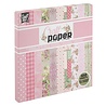 Craft ID Pink Roses 8x8 Inch Craft Paper Collection Box [100 Vellen] (CR0060/GE)
