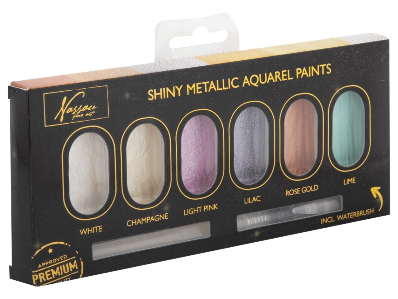 Art Sensations Nassau Metallic Aquarel Paints Set 1 (AR0514/GE)