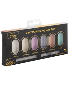 Art Sensations Nassau Metallic Aquarel Paints Set 1 (AR0514/GE)