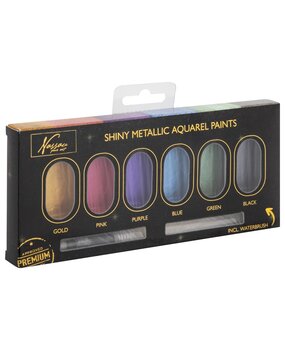Art Sensations Nassau Metallic Aquarel Paints Set 2 (AR0514/GE)