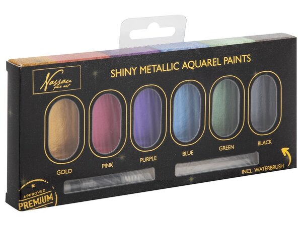 Art Sensations Nassau Metallic Aquarel Paints Set 2 (AR0514/GE) Art Sensations Nassau Metallic Aquarel Paints Set 2 (AR0514/GE)