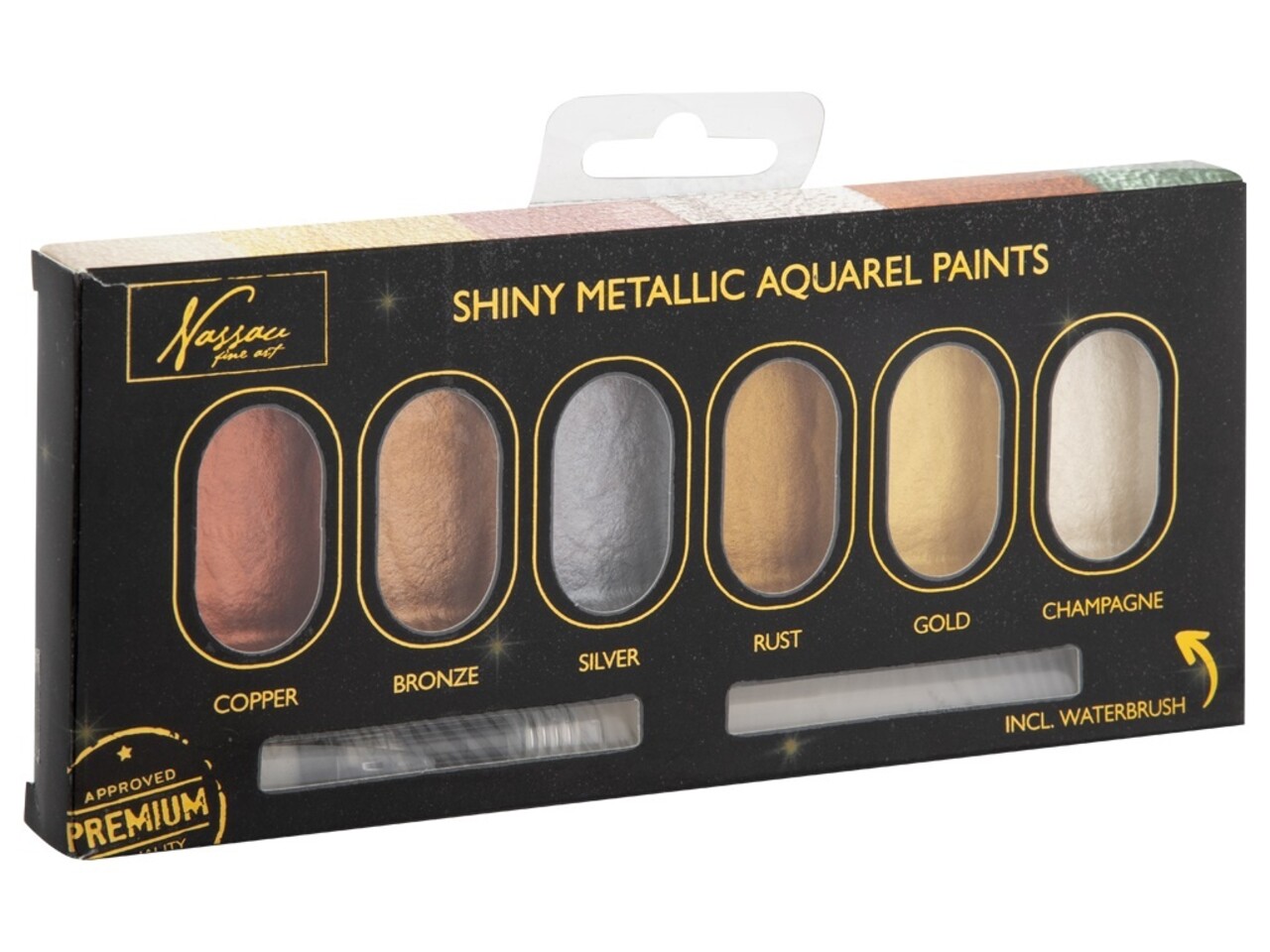 Art Sensations Nassau Metallic Aquarel Paints Set 3 (AR0514/GE) Art Sensations Nassau Metallic Aquarel Paints Set 3 (AR0514/GE)