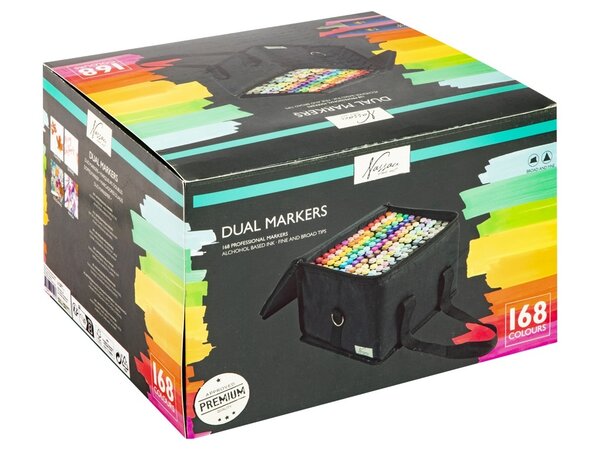 Art Sensations Nassau Alcohol Ink Dual Markers Set 168 Stuks (AR0113/23GE)