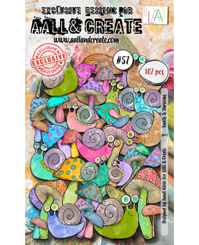AALL and Create Ephemera Die-cuts Snails & Shrooms (AALL-EP-057) AALL and Create Ephemera Die-cuts Snails & Shrooms (AALL-EP-057)