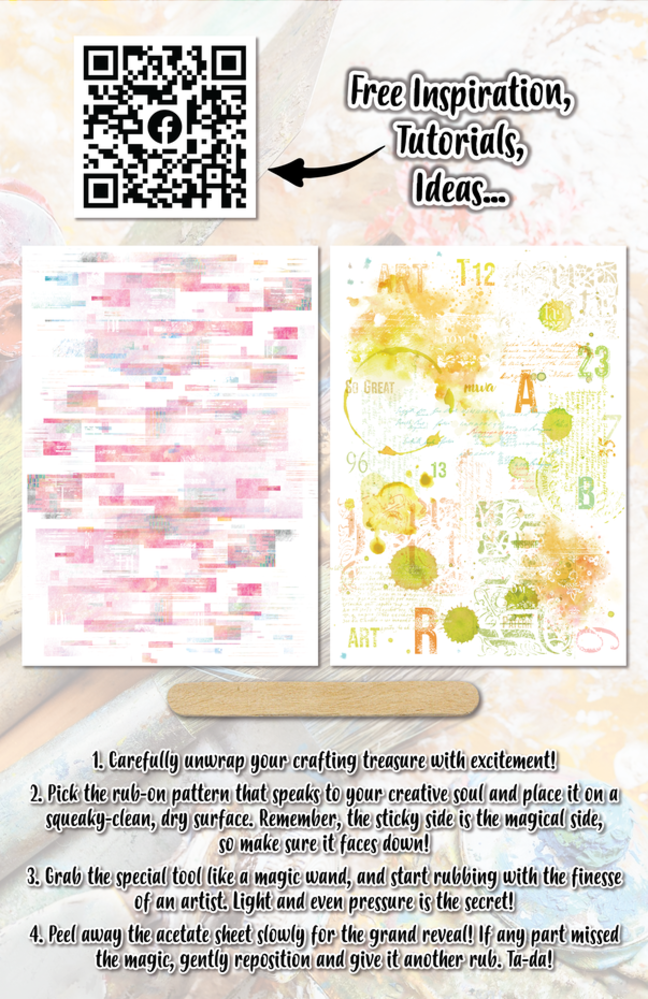 AALL and Create Rub-Ons A5 Yellowy Pinksters (AALL-RO-004) AALL and Create Rub-Ons A5 Yellowy Pinksters (AALL-RO-004)