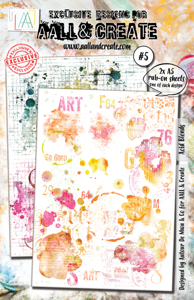 AALL and Create Rub-Ons A5 Acid Blends (AALL-RO-005)