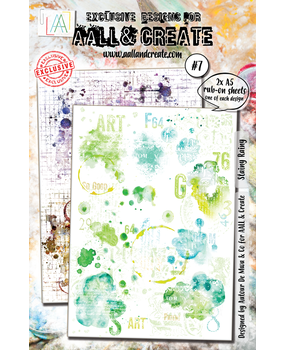AALL and Create Rub-Ons A5 Stainy Rainy (AALL-RO-007) AALL and Create Rub-Ons A5 Stainy Rainy (AALL-RO-007)