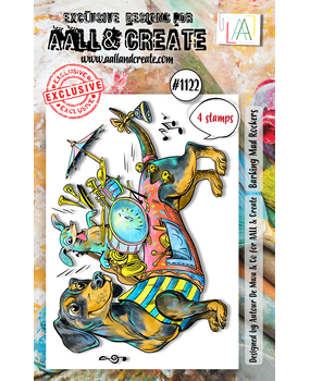 AALL and Create Clear Stamp Set A7 Barking Mad Rockers (AALL-TP-1122) AALL and Create Clear Stamp Set A7 Barking Mad Rockers (AALL-TP-1122)