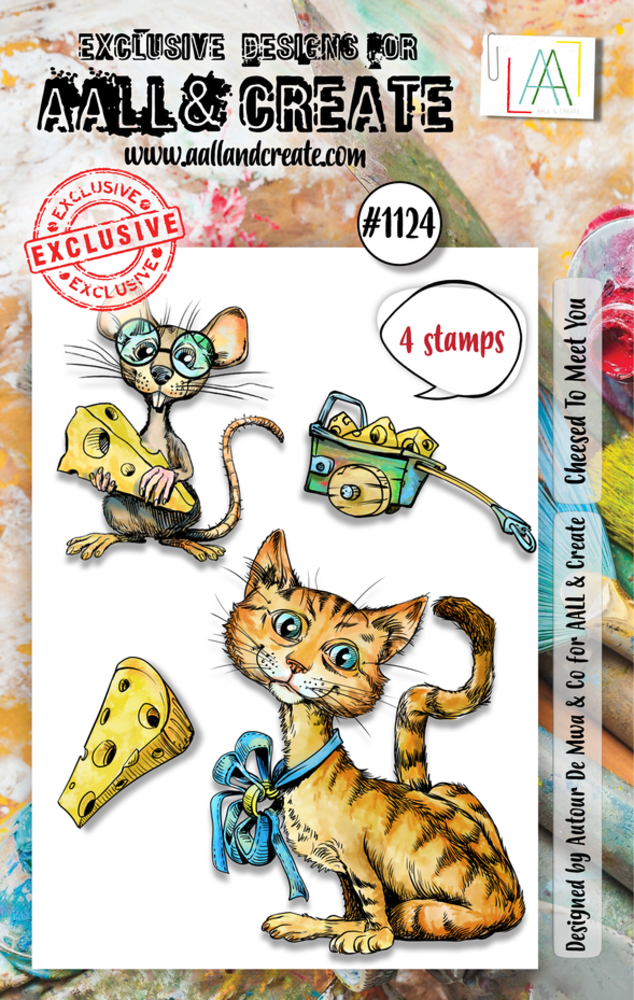AALL and Create Clear Stamp Set A7 Cheesed To Meet You (AALL-TP-1124) AALL and Create Clear Stamp Set A7 Cheesed To Meet You (AALL-TP-1124)