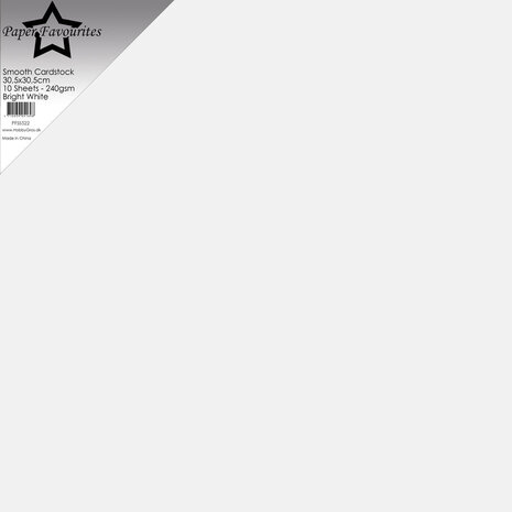 Paper Favourites Bright White 12x12 Inch Smooth Cardstock (PFSS522) Paper Favourites Bright White 12x12 Inch Smooth Cardstock (PFSS522)
