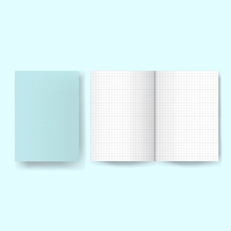 Masterpiece Design Little Project Notebook Graph Pages A5 Blue (MP202218)