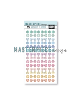 Masterpiece Design Reinforcers Pastel 6x10 Inch Sticker Sheet (MP202206)