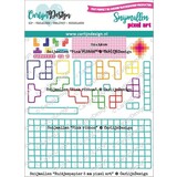 Carlijn Design Snijmallen Ruitjespapier 5 mm Pixel Art (CDSN-0249)