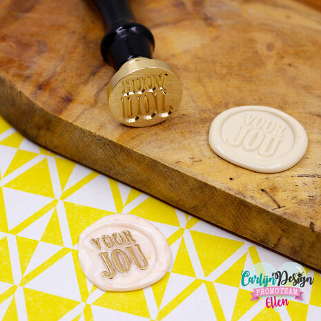 Carlijn Design Wax Seal Stamper 1 Inch Voor Jou (CDWX-0067) Carlijn Design Wax Seal Stamper 1 Inch Voor Jou (CDWX-0067)