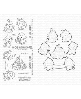 My Favorite Things Monkey Around Stamp & Die Duo (DUO-104) My Favorite Things Monkey Around Stamp & Die Duo (DUO-104)