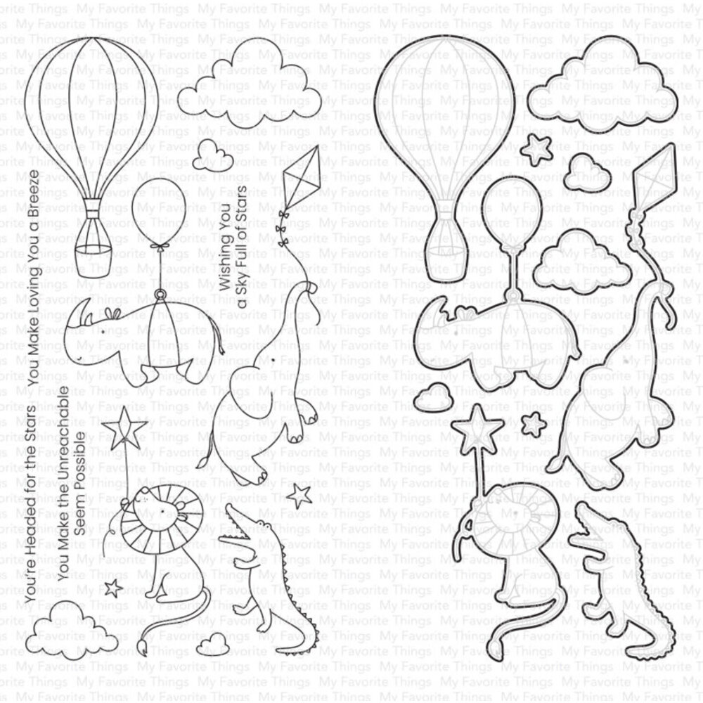 My Favorite Things Headed for the Stars Stamp & Die Duo (DUO-108 ...