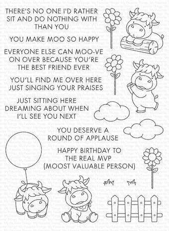 My Favorite Things You Make Moo So Happy Clear Stamps (YUZU-029) My Favorite Things You Make Moo So Happy Clear Stamps (YUZU-029)