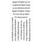 My Favorite Things Essential Birthday Messages Clear Stamps (CS-860)