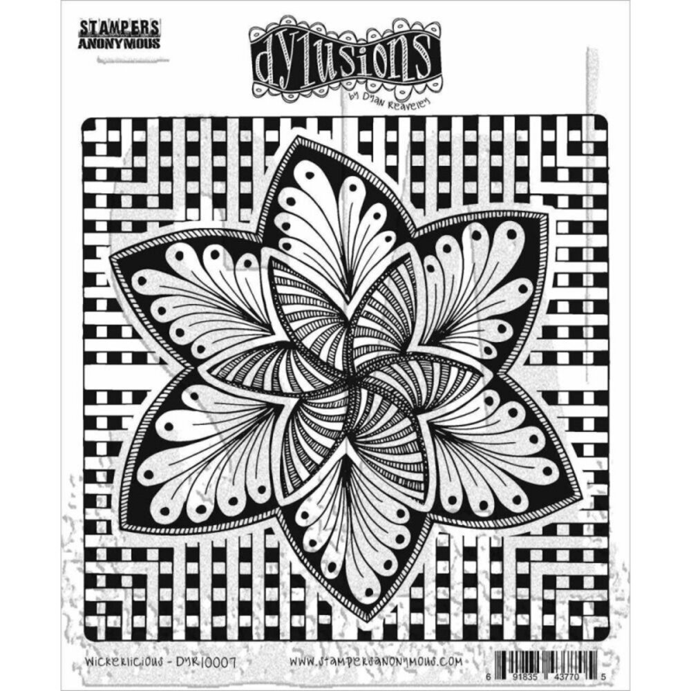 Ranger Dylusions Wickerlicious Cling Stamps (DYR10007) Ranger Dylusions Wickerlicious Cling Stamps (DYR10007)