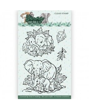 Yvonne Creations Young and Wild Clear Stamp Set Elephant (YCCS10078) Yvonne Creations Young and Wild Clear Stamp Set Elephant (YCCS10078)