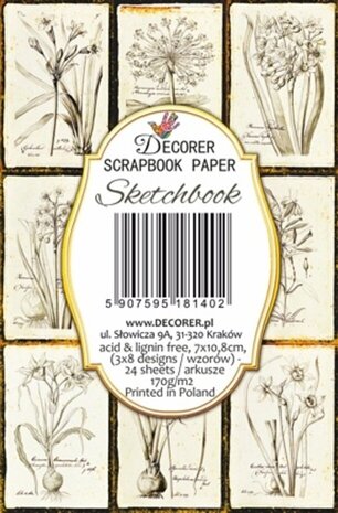 Decorer Sketchbook Paper Pack (7x10,8cm) (DECOR-M140)