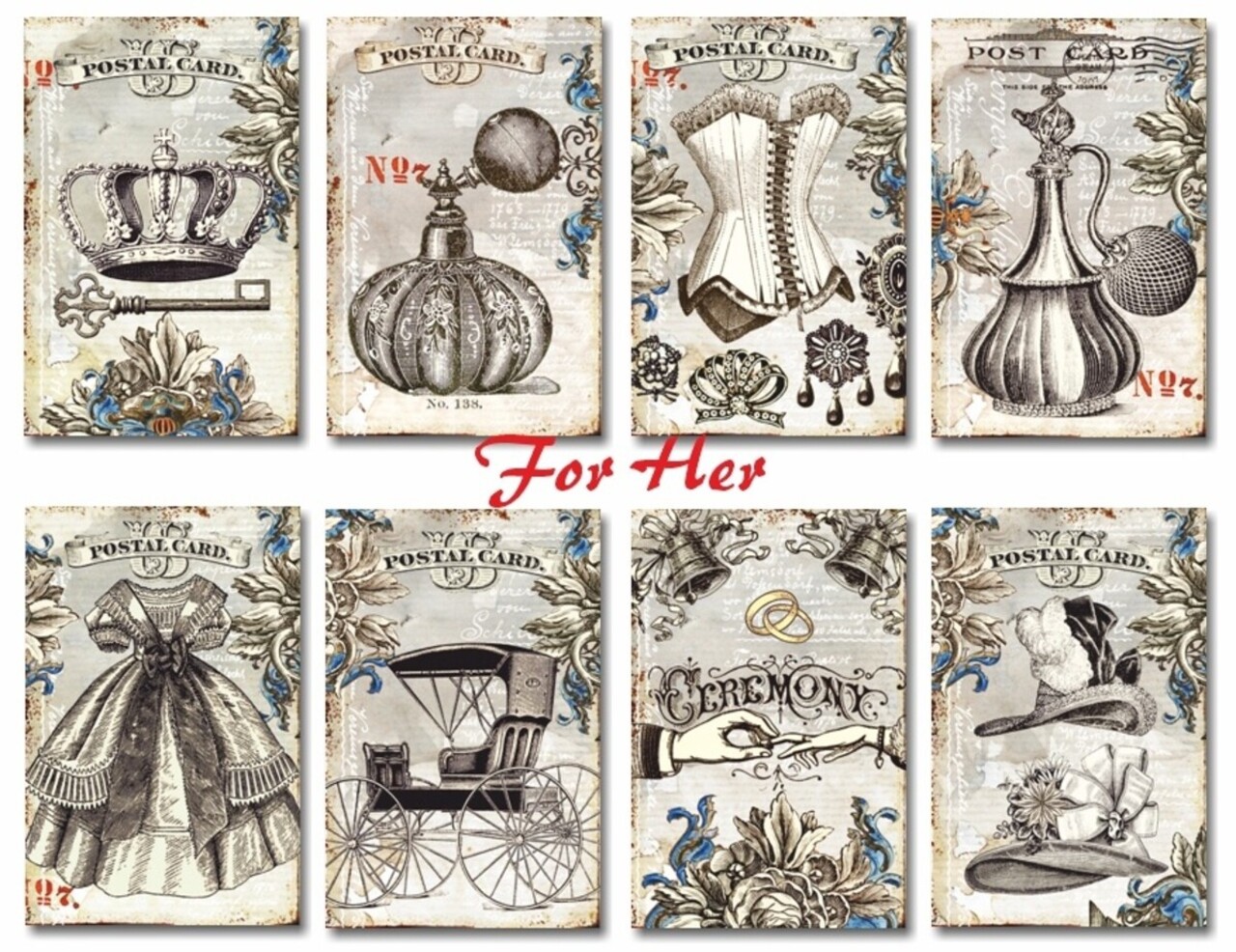 Decorer For Her Paper Pack (7x10,8cm) (DECOR-M142) Decorer For Her Paper Pack (7x10,8cm) (DECOR-M142)