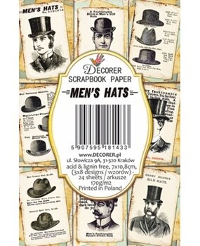 Decorer Men’s Hats Paper Pack (7x10,8cm) (DECOR-M143) Decorer Men’s Hats Paper Pack (7x10,8cm) (DECOR-M143)