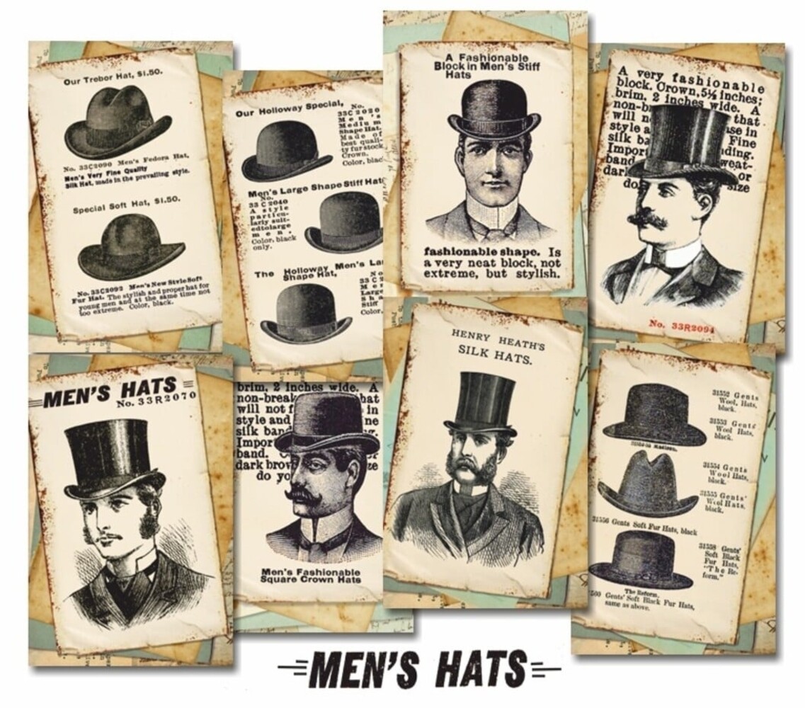 Decorer Men’s Hats Paper Pack (7x10,8cm) (DECOR-M143)