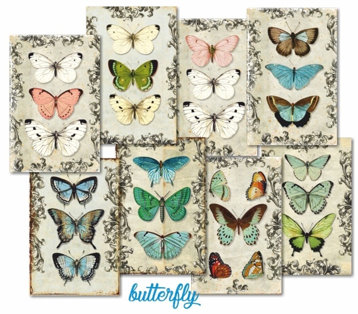 Decorer Butterfly Paper Pack (7x10,8cm) (DECOR-M144) Decorer Butterfly Paper Pack (7x10,8cm) (DECOR-M144)