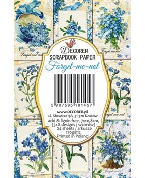 Decorer Forget-me-not Paper Pack (7x10,8cm) (DECOR-M145) Decorer Forget-me-not Paper Pack (7x10,8cm) (DECOR-M145)