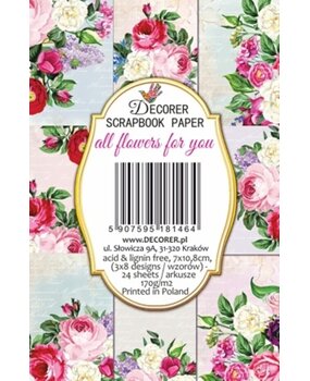 Decorer All Flowers for You Paper Pack (7x10,8cm) (DECOR-M146) Decorer All Flowers for You Paper Pack (7x10,8cm) (DECOR-M146)
