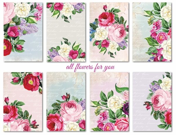 Decorer All Flowers for You Paper Pack (7x10,8cm) (DECOR-M146) Decorer All Flowers for You Paper Pack (7x10,8cm) (DECOR-M146)