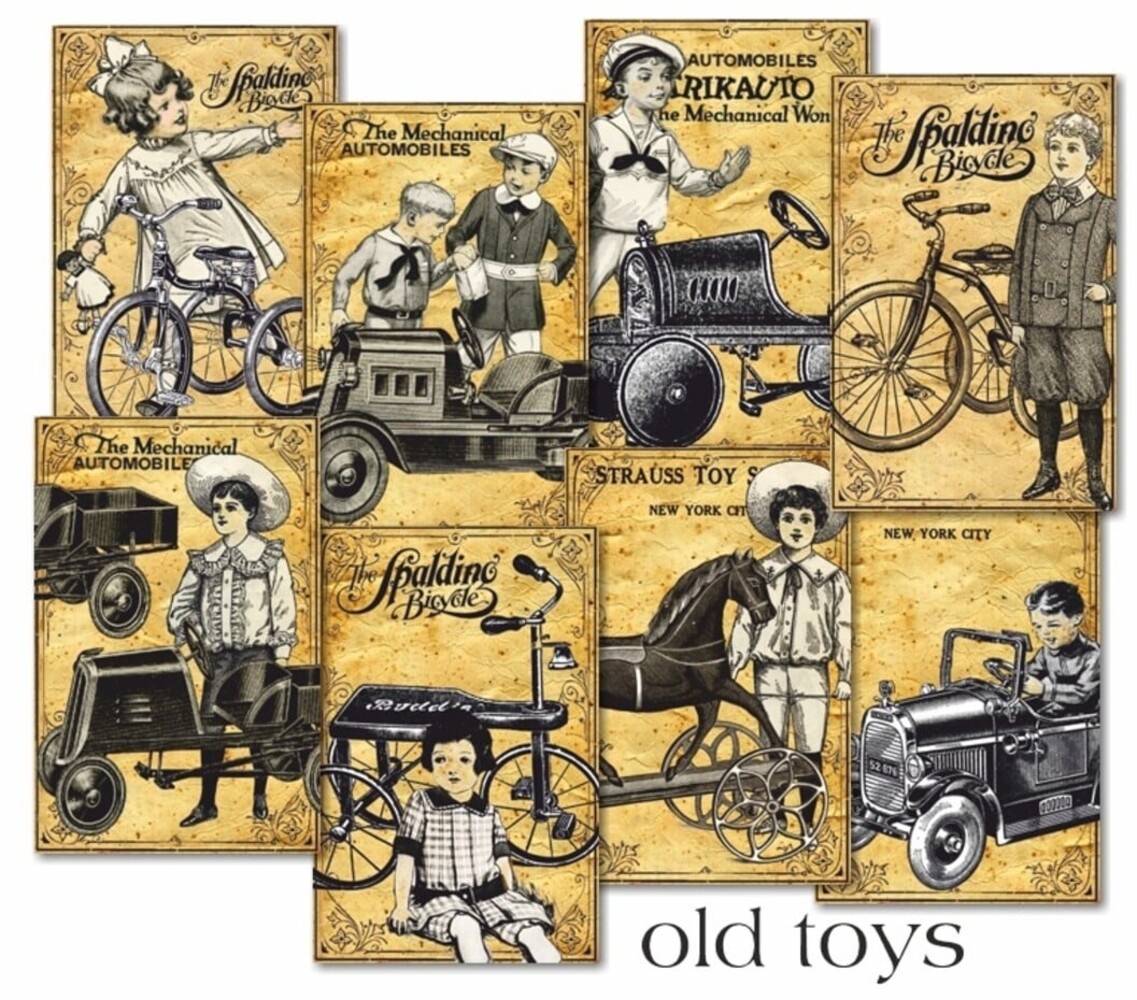 Decorer Old Toys Paper Pack (7x10,8cm) (DECOR-M147) Decorer Old Toys Paper Pack (7x10,8cm) (DECOR-M147)