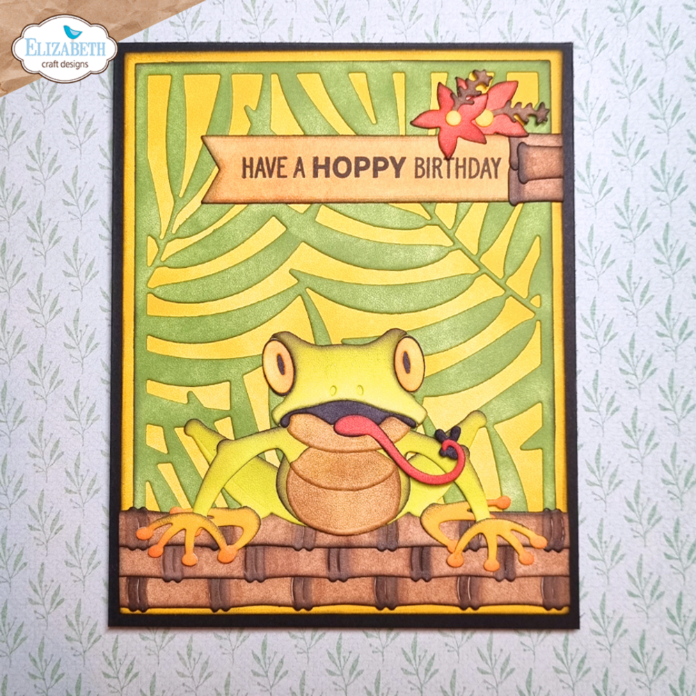 Elizabeth Craft Designs Jungle Party Clear Stamp Jungle Sentiments (CS349)