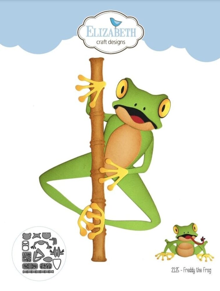 Elizabeth Craft Designs Jungle Party Dies Freddy The Frog (2125) Elizabeth Craft Designs Jungle Party Dies Freddy The Frog (2125)