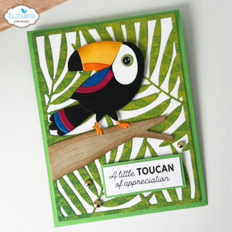 Elizabeth Craft Designs Jungle Party Dies Teddy The Toucan (2126)