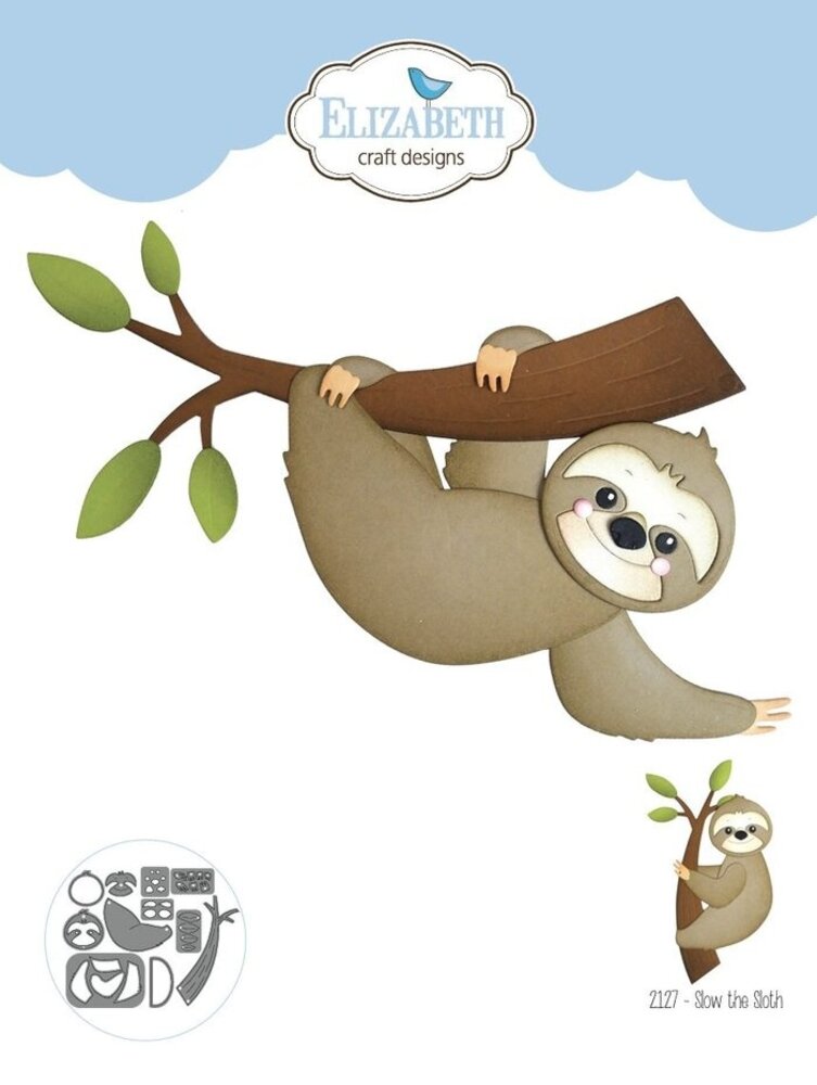 Elizabeth Craft Designs Jungle Party Dies Slow The Sloth (2127)