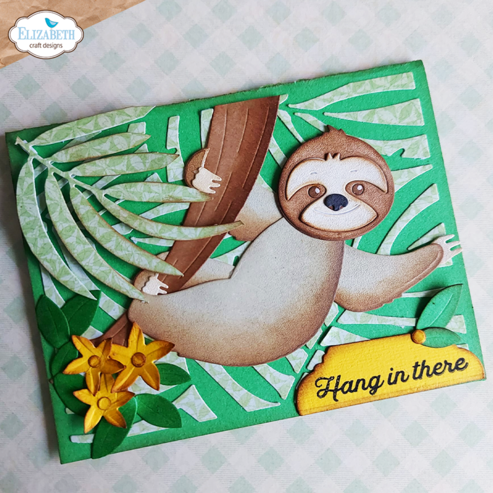 Elizabeth Craft Designs Jungle Party Dies Slow The Sloth (2127)