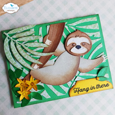 Elizabeth Craft Designs Jungle Party Dies Slow The Sloth (2127)