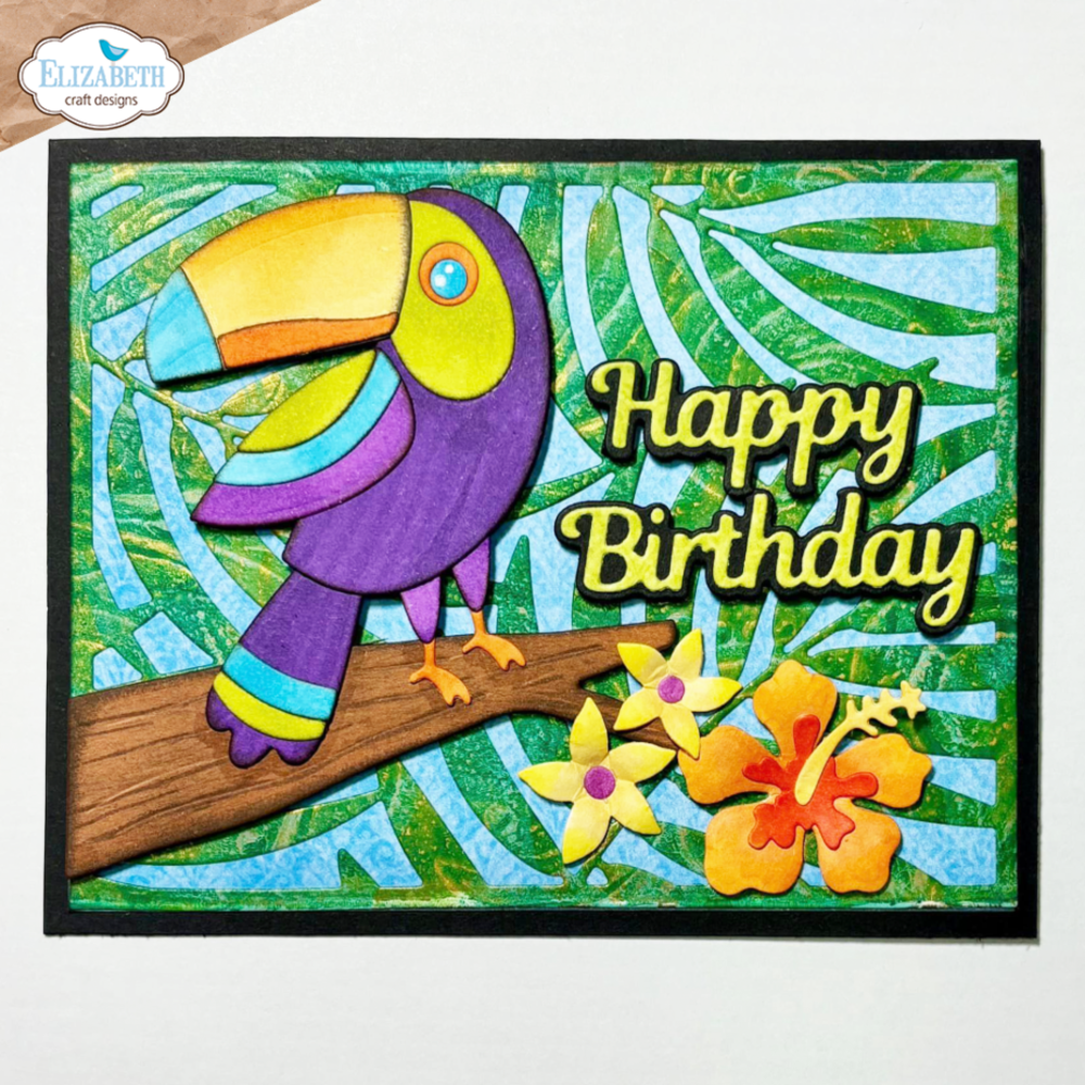 Elizabeth Craft Designs Jungle Party Dies Leaves Background (2130) Elizabeth Craft Designs Jungle Party Dies Leaves Background (2130)