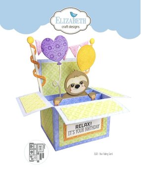 Elizabeth Craft Designs Jungle Party Dies Box Folding Card (2132) Elizabeth Craft Designs Jungle Party Dies Box Folding Card (2132)